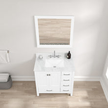 Load image into Gallery viewer, Blossom Geneva Single Sink Freestanding Bathroom Vanity With Countertop, 36&quot;, White