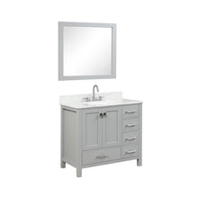Load image into Gallery viewer, Blossom Geneva Freestanding Bathroom Vanity With Countertop, Undermount Sink &amp; Mirror, 36&quot;, Gray