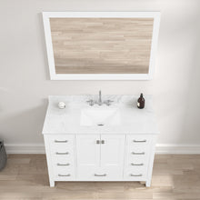 Load image into Gallery viewer, Blossom Geneva Single Sink Freestanding Bathroom Vanity With Countertop, 48&quot;, White