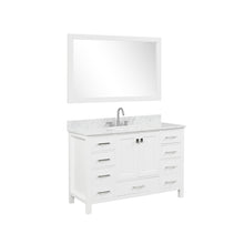 Load image into Gallery viewer, Blossom Geneva Freestanding Bathroom Vanity With Countertop, Undermount Sink &amp; Mirror, 48&quot;, White