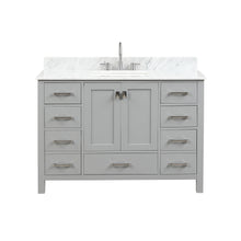Load image into Gallery viewer, Blossom Geneva Single Sink Freestanding Bathroom Vanity With Countertop, 48&quot;, Gray