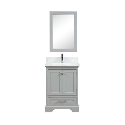 Blossom Copenhagen Freestanding Bath Single Sink Vanity, Top, Undermount Sink & Mirror