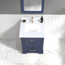 Load image into Gallery viewer, Blossom Copenhagen Freestanding Bathroom Vanity With Countertop &amp; Undermount Sink, Blue, 24&quot;