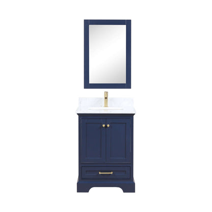 Blossom Copenhagen Freestanding Bath Single Sink Vanity, Top, Undermount Sink & Mirror