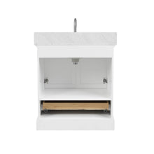 Load image into Gallery viewer, Blossom Copenhagen Freestanding Bathroom Vanity With Countertop &amp; Undermount Sink, White, 30&quot;, back