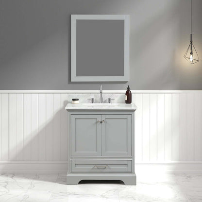 Blossom Copenhagen Freestanding Bath Single Sink Vanity, Top, Undermount Sink & Mirror