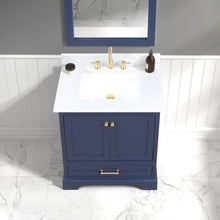 Load image into Gallery viewer, Blossom Copenhagen Freestanding Bathroom Vanity With Countertop &amp; Undermount Sink, Blue, 30&quot;