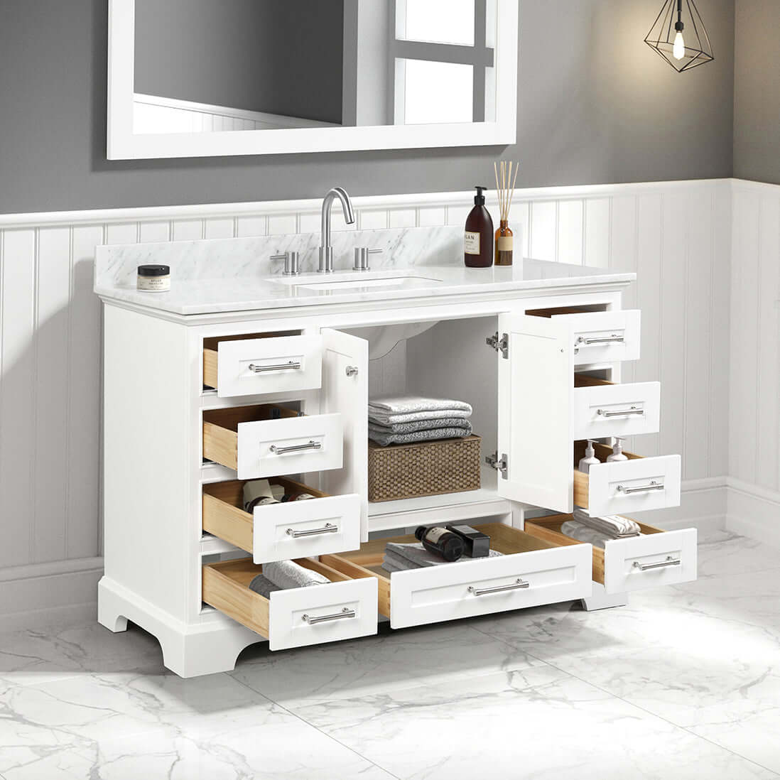 Blossom Copenhagen Freestanding Bathroom Vanity With Countertop & Undermount Sink