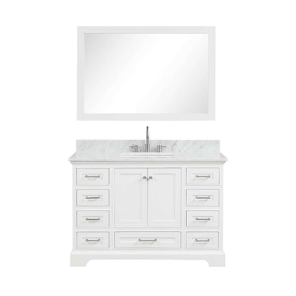 Blossom Copenhagen Freestanding Bath Single Sink Vanity, Top, Undermount Sink & Mirror