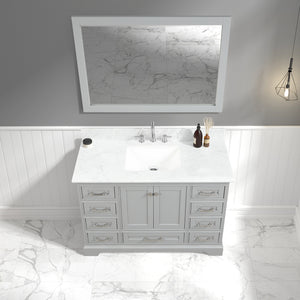Blossom Copenhagen Freestanding Bath Single Sink Vanity, Top, Undermount Sink & Mirror