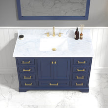 Load image into Gallery viewer, Blossom Copenhagen Freestanding Bathroom Vanity With Countertop &amp; Undermount Sink, Blue, 48&quot;