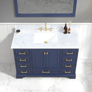 Blossom Copenhagen Freestanding Bathroom Vanity With Countertop & Undermount Sink, Blue, 48"