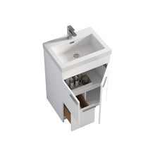 Load image into Gallery viewer, Blossom Hanover Freestanding Bathroom Vanity with acrylic Sink, 24&quot;, White