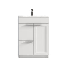 Load image into Gallery viewer, Blossom Hanover Freestanding Bathroom Vanity with Ceramic Sink, 24&quot;, White