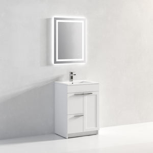 Blossom Hanover Freestanding Bathroom Vanity with Ceramic Sink, 24", White