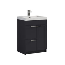 Load image into Gallery viewer, Blossom Hanover Freestanding Bathroom Vanity with acrylic Sink, 24&quot;, Charcoal