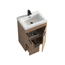 Load image into Gallery viewer, Blossom Hanover Freestanding Bathroom Vanity with acrylic Sink, 24&quot;, Classic Oak