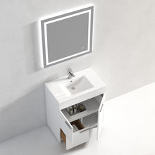 Load image into Gallery viewer, Blossom Hanover Freestanding Bathroom Vanity with Ceramic Sink, 30&quot;, White open