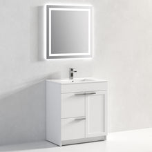 Load image into Gallery viewer, Blossom Hanover Freestanding Bathroom Vanity with Ceramic Sink, 30&quot;, White