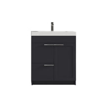 Load image into Gallery viewer, Blossom Hanover Freestanding Bathroom Vanity with acrylic Sink, 30&quot;, Charcoal