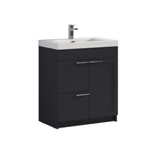 Load image into Gallery viewer, Blossom Hanover Freestanding Bathroom Vanity with acrylic Sink, 30&quot;, Charcoal