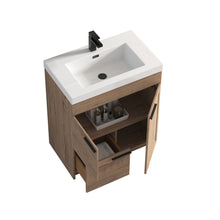 Load image into Gallery viewer, Blossom Hanover Freestanding Bathroom Vanity with acrylic Sink, 30&quot;, Classic Oak