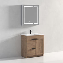Load image into Gallery viewer, Blossom Hanover Freestanding Bathroom Vanity with Ceramic Sink, 30&quot;, Classic Oak