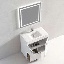 Load image into Gallery viewer, Blossom Hanover Freestanding Bathroom Vanity with Ceramic Sink, 36&quot;, White open