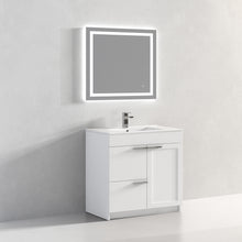 Load image into Gallery viewer, Blossom Hanover Freestanding Bathroom Vanity with Ceramic Sink, 36&quot;, White