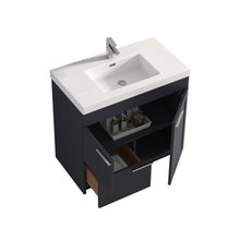 Load image into Gallery viewer, Blossom Hanover Freestanding Bathroom Vanity with acrylic Sink, 36&quot;, Charcoal