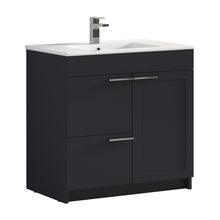 Load image into Gallery viewer, Blossom Hanover Freestanding Bathroom Vanity with Ceramic Sink, 36&quot;, Charcoal