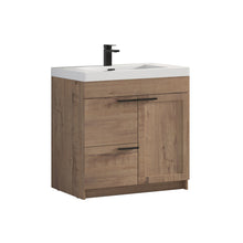 Load image into Gallery viewer, Blossom Hanover Freestanding Bathroom Vanity with acrylic Sink, 36&quot;, Classic Oak