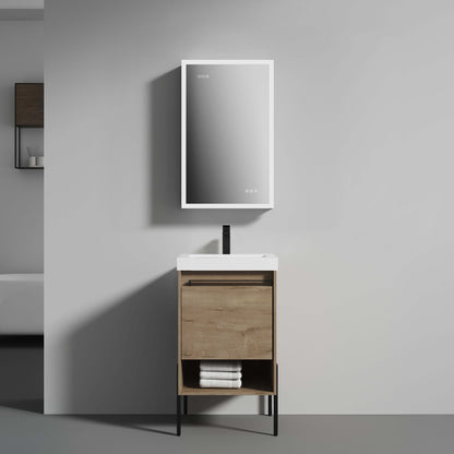 Blossom Turin Freestanding Bathroom Freestanding Vanity with Acrylic Sink - Available in 20", 24", 30", 36" Sizes and Multiple Finishes