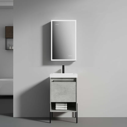 Blossom Turin Freestanding Bathroom Freestanding Vanity with Acrylic Sink - Available in 20", 24", 30", 36" Sizes and Multiple Finishes