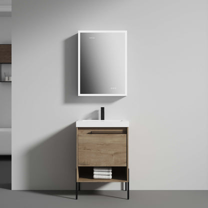 Blossom Turin Freestanding Bathroom Freestanding Vanity with Acrylic Sink - Available in 20", 24", 30", 36" Sizes and Multiple Finishes