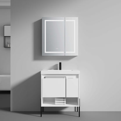 Blossom Turin Freestanding Bathroom Freestanding Vanity with Acrylic Sink - Available in 20", 24", 30", 36" Sizes and Multiple Finishes