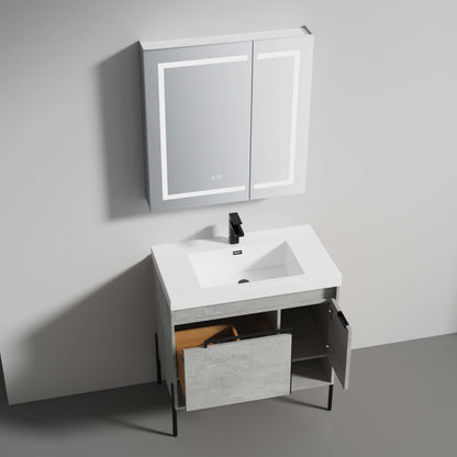 Blossom Turin Freestanding Bathroom Freestanding Vanity with Acrylic Sink - Available in 20", 24", 30", 36" Sizes and Multiple Finishes