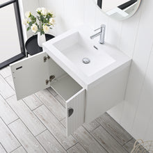Load image into Gallery viewer, Blossom Moss Floating Bathroom Vanity with Sink, 24&quot;, White, open