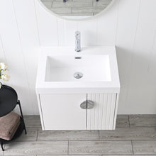 Load image into Gallery viewer, Blossom Moss Floating Bathroom Vanity with Sink, 24&quot;, White