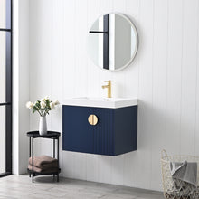 Load image into Gallery viewer, Blossom Moss Floating Bathroom Vanity with Sink, 24&quot;, Blue
