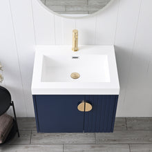 Load image into Gallery viewer, Blossom Moss Floating Bathroom Vanity with Sink, 24&quot;, Blue