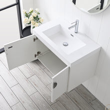 Load image into Gallery viewer, Blossom Moss Floating Bathroom Vanity with Sink, 30&quot;, White, open