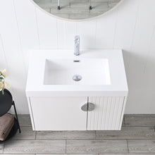 Load image into Gallery viewer, Blossom Moss Floating Bathroom Vanity with Sink, 30&quot;, White