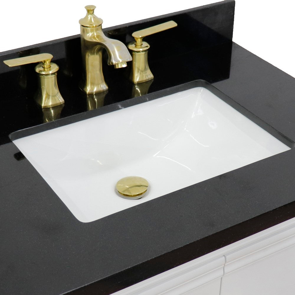 Bellaterra White 31" Wood Single Vanity w/ Counter Top and Sink 400800-31-WH