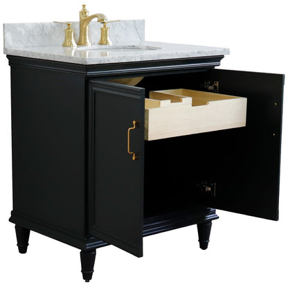 Bellaterra 31" Wood Single Vanity w/ Counter Top and Sink 400800-31-DG-WMO