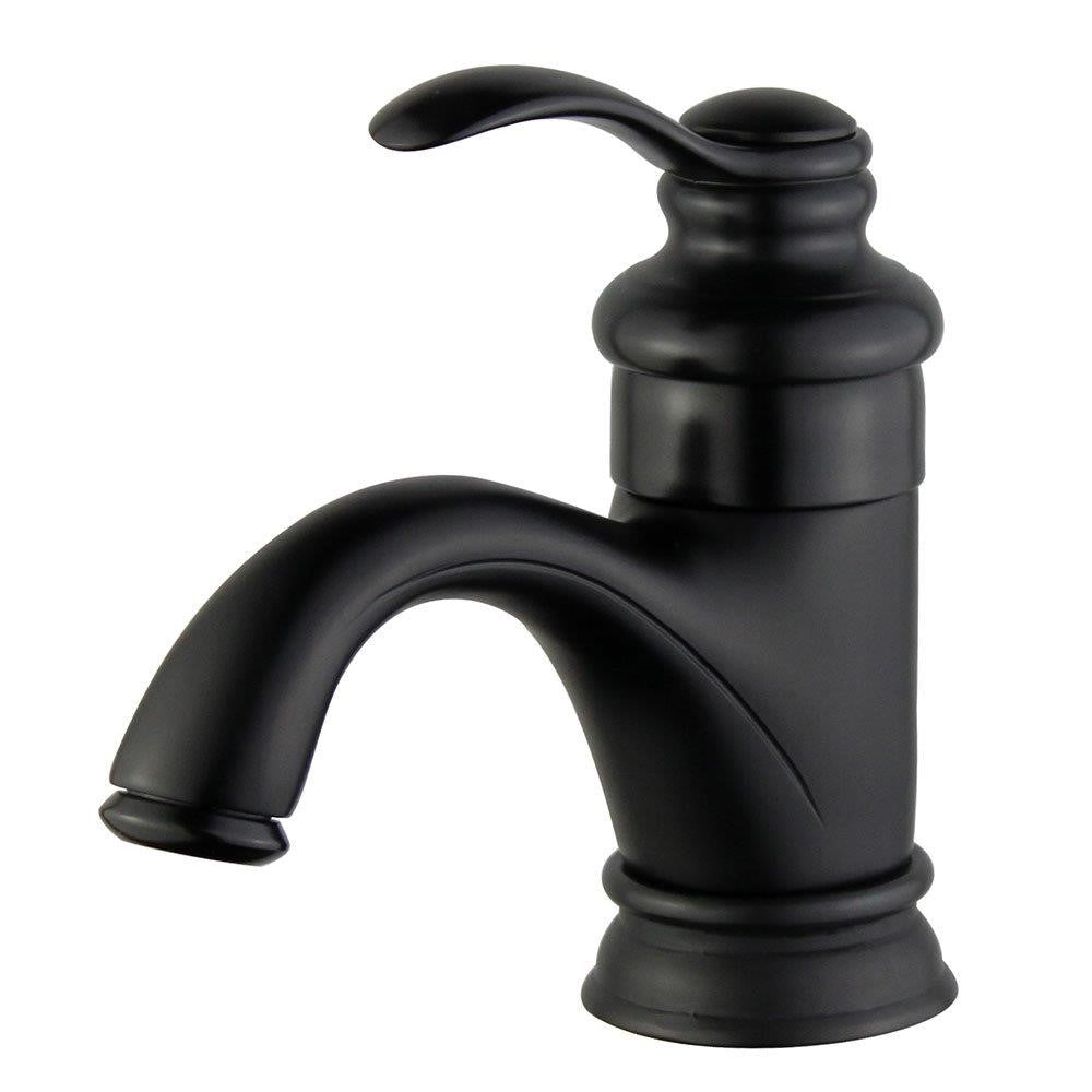 Bellaterra Barcelona Single Handle Bathroom Vanity Faucet 10118A1-NB-W (New Black)