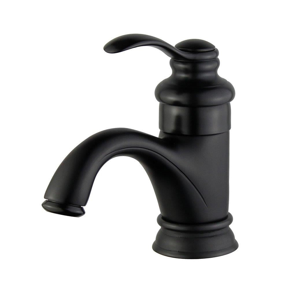 Bellaterra Barcelona Single Handle Bathroom Vanity Faucet 10118A1-NB-W (New Black)