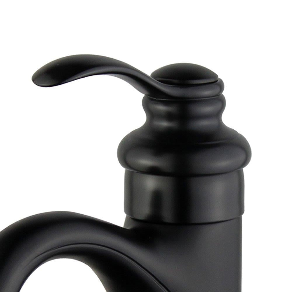 Bellaterra Barcelona Single Handle Bathroom Vanity Faucet 10118A1-NB-W (New Black)