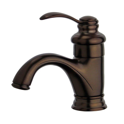 Bellaterra Barcelona Single Handle Bathroom Vanity Faucet 10118A1-ORB-W (Oil Rubbed Bronze)