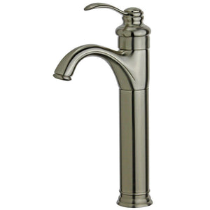 Bellaterra Madrid Single Handle Bathroom Vanity Faucet 10118A2-BN-WO (Brushed Nickel)
